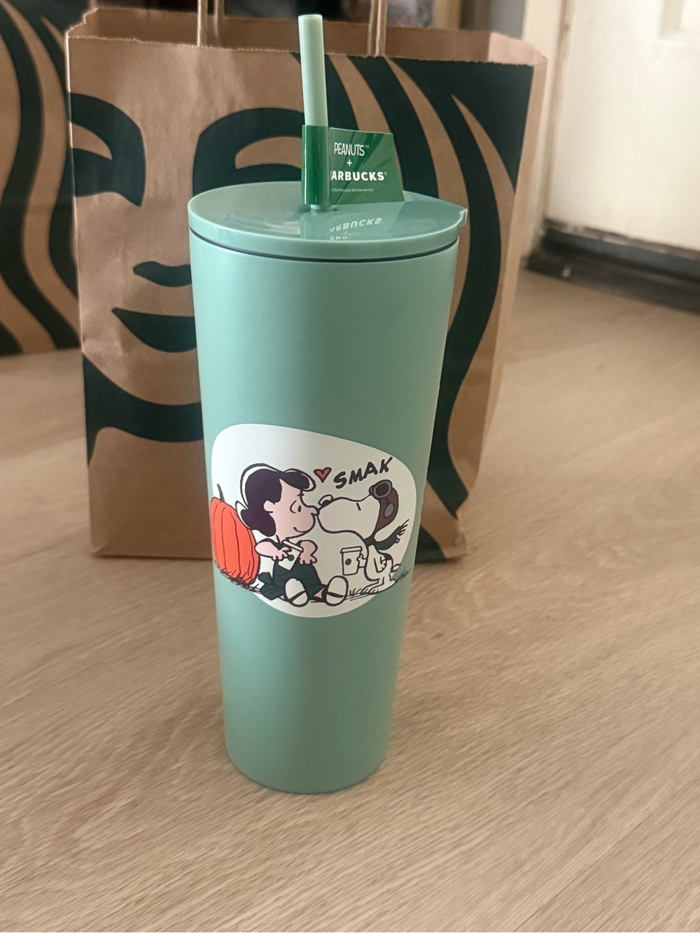Lucy and Snoopy Stainless Steel Cold Cup: